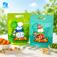 Emballage de bonbons sur mesure en gros, sachet à trois soudures latérales, feuille d'aluminium laminée, étanche, thermosoudable, imprimé multicolore