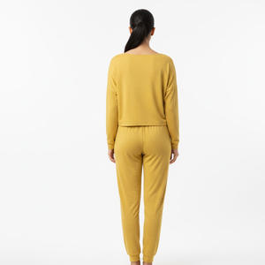 Conjunto Deportivo de Dos Piezas para Mujer, Sudadera de Manga Larga y Pantalones de Felpa Bordados, Estilo Casual para Otoño e Invierno - Product Image 2