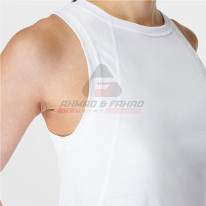 Camiseta sin mangas de algodón y poliéster 100% para mujer de alta calidad, estilo informal transpirable para ropa de gimnasio, venta superior - Product Image 6