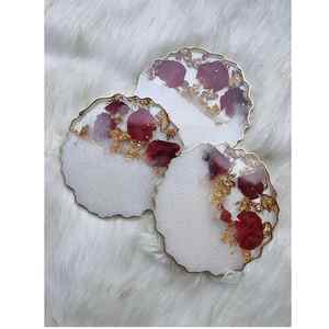 Sous-verres ronds en résine de haute qualité pour la décoration intérieure Design de luxe Produit au meilleur prix - Product Image 2