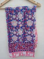 Bufanda de algodón India hecha a mano, chal de verano, Material Modal, estampado de bloque de mano, Pareo Floral, Sarong, ropa de playa Sexy, lote al por mayor