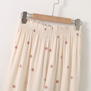 Venta al por mayor de ropa de dormir de punto de las mujeres de impresión larga Conjunto de pijama señoras Casual Home Wear ropa de dormir de las mujeres - Product Image 1