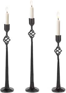 Luxury <b>Black</b> Color Candelabra for Wedding Decoration Metal <b>Candle</b> Stand Latest Candelabra New Metal <b>Candle</b> Stand - Product Image 4