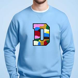 Hermosos parches bordados en 3D personalizados, tela de chenilla de sarga con parches de logotipo cosidos de plástico PU para ropa y toallas - Product Image 2