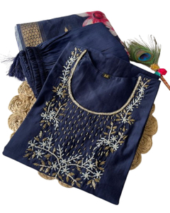 Diseñadores paquistaníes bordados gasa Shalwar Kameez trajes de 3 piezas Kurti ropa informal diaria para boda/fiesta niñas - Product Image 1