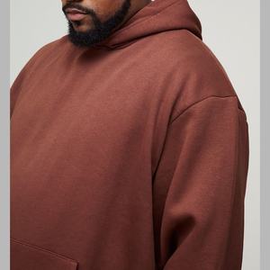 Sweat-shirt à capuche de luxe en coton mélangé 450gsm/600gsm pour hommes de grande taille XL avec col à capuche - Product Image 6