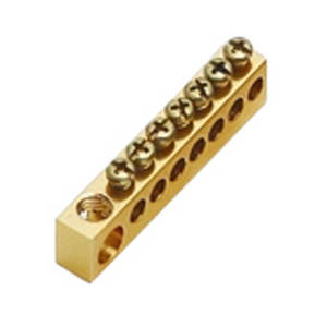 Bornier en laiton de mise à la terre unipolaire modèle SREB1 6 voies avec support mécanique solide et installation facile - Product Image 3