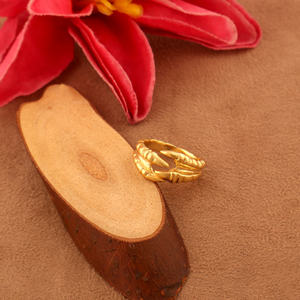 Anillo ajustable con puño abierto de garra de dragón, anillo de joyería de moda de latón macizo de metal liso, anillo de desgaste unisex de estilo punk chapado en oro de 18 quilates - Product Image 4