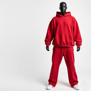Ensemble de survêtement d'hiver avec logo personnalisé imprimé, survêtement à capuche en 2 pièces, 100% coton, tenue d'entraînement, pantalon de survêtement pour la salle de sport et le fitness - Product Image 6