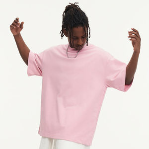 Camiseta de Algodón 100% para Hombre, Estilo Urbano, Corte Holgado, Tejido de Punto Sólido de 220 g/m², con Logotipo Personalizado e Impresión Digital - Product Image 1