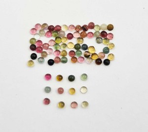 Cabochon multi-tourmaline naturelle 1.50-3mm Lot de pierres précieuses en vrac certifié IGI pour la fabrication de bijoux - Product Image 5