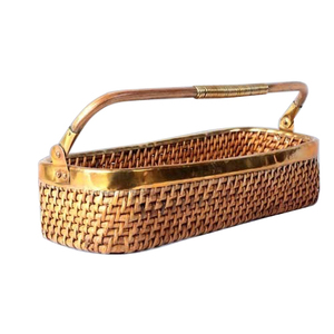 Panier à fruits en métal de qualité durable forme arrondie stockage des aliments pour la maison hôtel restaurant ou café - Product Image 2