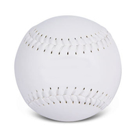 Balles de baseball et de softball d'entraînement personnalisables de 16 pouces avec noyau en liège flexible, couleur personnalisée et logo sur mesure