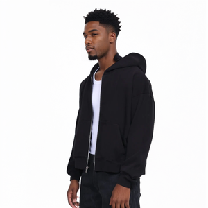 Sweat à capuche personnalisé en molleton de coton surdimensionné 500400gsm épais, livraison DDP - Product Image 3