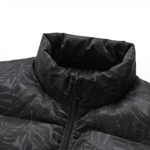 Designer Men's Winter Puffer <b>Jacket</b> with Hood <b>Canvas</b> and Down Padding - Product Image 2