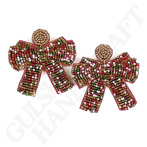 Pendientes de gota con cuentas de Pascua caprichosos hechos a mano para primavera moda festiva con estilo diario para celebraciones de Pascua - Product Image 3