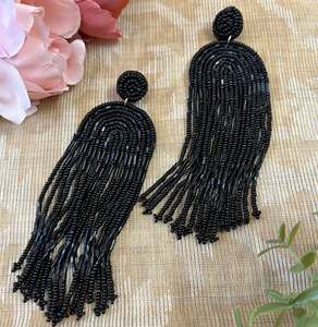 Pendientes Colgantes de Corazón con Cuentas Bordadas, Pendientes de Cuentas para Mujer, Joyería Festiva para Fiestas al Mejor Precio - Product Image 3