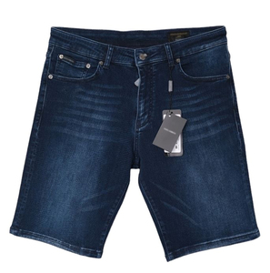 Shorts décontractés légers pour hommes en toile 100 % coton, respirants, unis, amples, lavés, avec logo personnalisé, taille haute, longueur genou, vente en gros - Product Image 1