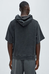 Haute qualité sur mesure demi manches hommes à capuche Top qualité à la mode à capuche nouveau Style hiver mode hommes à capuche - Product Image 4