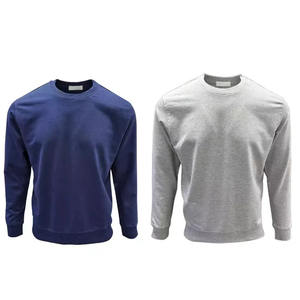 เสื้อสเวตเชิ้ตแขนยาวสีพื้นสำหรับผู้ชาย ปักโลโก้ได้ตามต้องการ คอกลม แบบเรียบ - Product Image 5