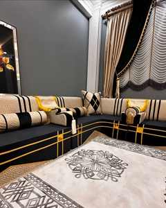 Asientos Orientales para el Suelo, Sofá Étnico, Sofá Árabe Majlis, Sofá Estilo Otomano, Conjunto Árabe Jalsa, Asientos Orientales de Lujo para el Suelo - Product Image 5