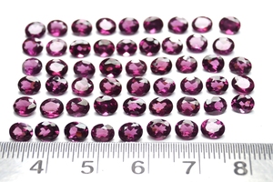 Preciosa piedra preciosa granate rodolita 6x4mm a 12x10mm tamaño forma ovalada piedra semipreciosa granate rodolita a precio mayorista - Product Image 2