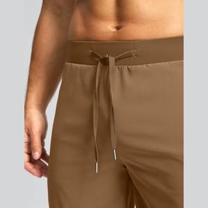 กางเกงกีฬาขาสั้นผู้ชายแห้งเร็วสำหรับฤดูร้อนกางเกงฝึกซ้อมลายพื้นสำหรับใส่วิ่งกลางแจ้งฟิตเนสลำลอง - Product Image 5