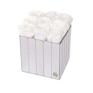 Lexington 9 Forever Roses Gift Box Real Rose Square Box Romantic Valentine's Day and Mother's Day Gift - Product Image 1