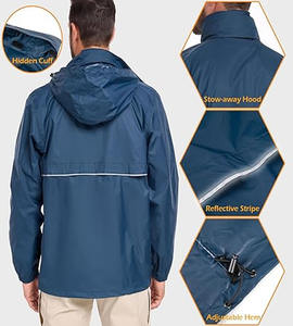 Chaqueta de lluvia de nuevo diseño de alta calidad 2025, chaqueta cortavientos para hombre, chaquetas de primavera impermeables para hombre subidas por Dress Sports - Product Image 5