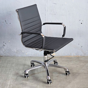 Chaise de bureau MFM07 à dossier bas, revêtement en similicuir de qualité supérieure, pivotante et réglable en hauteur, pour la maison ou l'atelier - Product Image 2