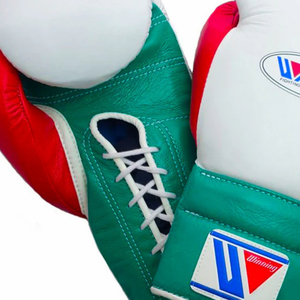 Gants de boxe à lacets Winning, blanc, vert, rouge, cuir véritable, gants d'entraînement professionnels pour la boxe, 8oz, 10oz, 12oz, 14oz, 16oz - Product Image 3