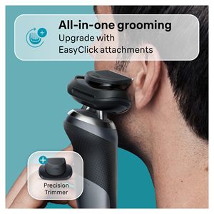 Afeitadora Eléctrica para Hombre, Afeitadora de Láminas Triple Húmeda/Seca con Recortador de Barba, Impermeable IPX7, Mini Afeitadora Lavable - Product Image 2