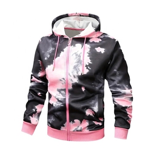 Sudaderas con capucha de alta calidad para hombre, estilo tie-dye, cierre con cordón, ropa exterior de alta calidad, sudadera corta para hombre, mezcla de algodón básico. - Product Image 6