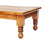 Table à manger moderne en bois massif sculpté à la main, style ferme, écologique et durable, petit mobilier de maison