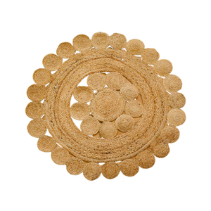 Juego de Alfombras Indias de yute hechas a mano 100% Yute natural tamaño personalizado y multicolor para uso doméstico - Product Image 1