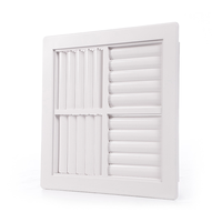 HVAC Plafond carré en plastique ABS blanc monté au plafond Diffuseur à 4 voies pour la ventilation Sortie multidirectionnelle Australie évent
