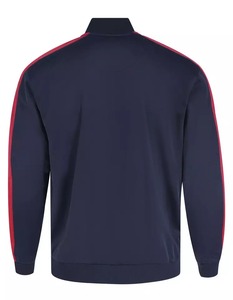 Chándal con cremallera de poliéster 100% y logotipo personalizado para hombre, conjuntos deportivos de invierno transpirables de alta calidad con panel mixto, MOQ bajo - Product Image 3