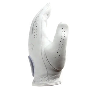 Gant de golf en cuir Cabretta véritable, blanc, doux, respirant, sans emballage - Product Image 3