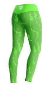 IBERIA personnalisé vente en gros de haute qualité pantalons à jambes pour femmes confortables jambes de levage des fesses avec des conceptions de logos personnalisés motif solide - Product Image 4