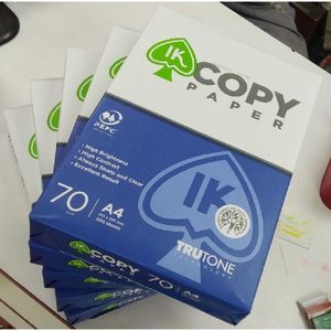 Papier à copier IK Plus A4 80g Blanc Haute luminosité Haute qualité 500 feuilles - Product Image 1