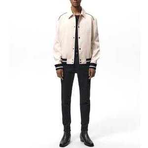 Nouveau design, veste en satin de qualité supérieure pour hommes, vestes légères pour l'hiver, vestes en satin pour hommes avec impression de logo personnalisé - Product Image 5