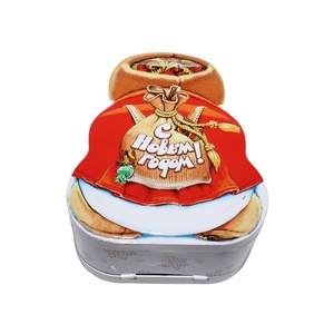 Latas Navideñas con Forma de Muñeco de Nieve, con Tapas, Aptas para Alimentos, Impresión Personalizada, Suministro ODM, Recuerdos para Fiestas de Navidad, Almacenamiento de Golosinas - Product Image 6