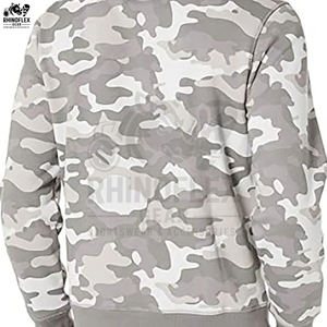 Men's Casual Basic Cotton Blended Camouflage Sweatshirts <b>Long</b> <b>Sleeve</b> <b>Thermal</b> Sportswear for Winter <b>Top</b> Camouflage Sweatshirts - Product Image 5