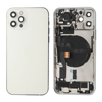 Boîtier arrière en verre pour iPhone 11 12 13 14 Pro Max, coque arrière en verre pour iPhone 5 6 7 8 Plus X Xr Xs avec petites pièces