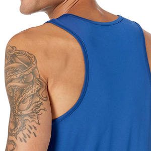 wholesale summer tank tops <b>mens</b> custom sleeveless breathable <b>gym</b> <b>vest</b> athletic workout training casual fitness apparel - Product Image 3