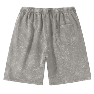 Streetwear 100% coton personnalisé Cargo Shorts Stone Washed Vintage Sun Faded Distressed Acid Washed Shorts pour hommes - Product Image 3