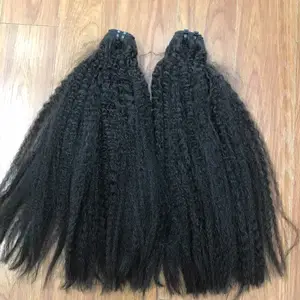 Pelo liso rizado de tendencia caliente Fabricante de Vietnam pelo de trama profesional muchas texturas Pelo Largo OEM de alta calidad - Product Image 3