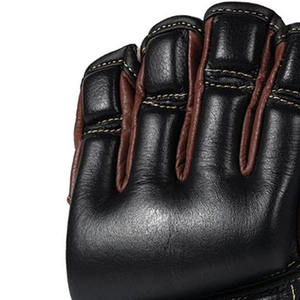 Wholesale 4oz Leather MMA Grappling <b>Gloves</b> for Training Sparring Punching-for Kick Boxing Grappling <b>Gloves</b> - Product Image 2