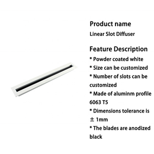 <strong>Air</strong> Conditioning Aluminum <strong>Linear</strong> Slot <strong>Air</strong> <strong>Diffuser</strong> for Commercial Building - Product Image 3