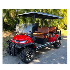 Carrito de golf elevado de 4 plazas, duradero, con potente sistema de propulsión eléctrica, ideal para campus, turismo y viajes de ocio. - Product Image 5